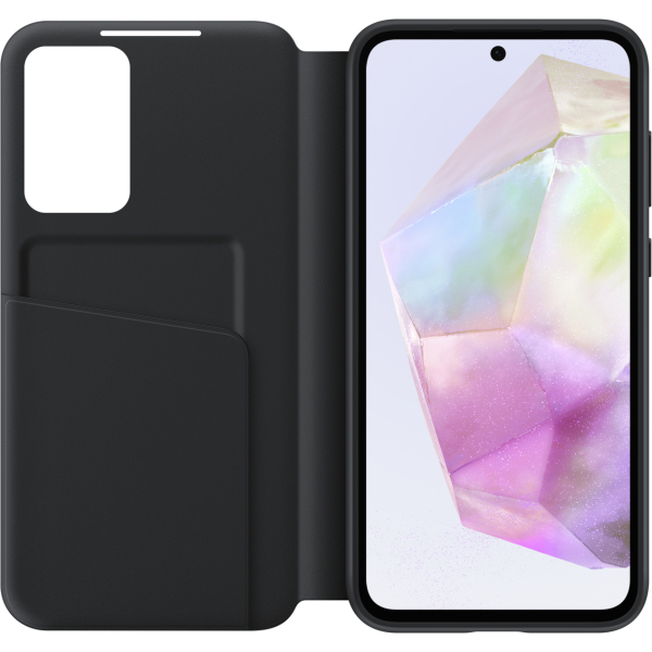 Samsung Ef-Za356Cbegww Samsung Smart Clear View Cover Galaxy A35 5G Black - Afbeelding 3