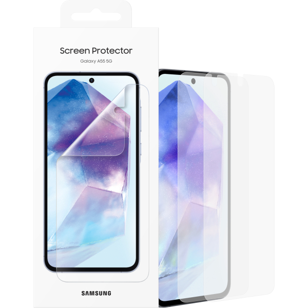 Samsung Ef-Ua556Ctegww Samsung Screen Protector Folie (2 Stuks) Galaxy A55 5G - Afbeelding 4