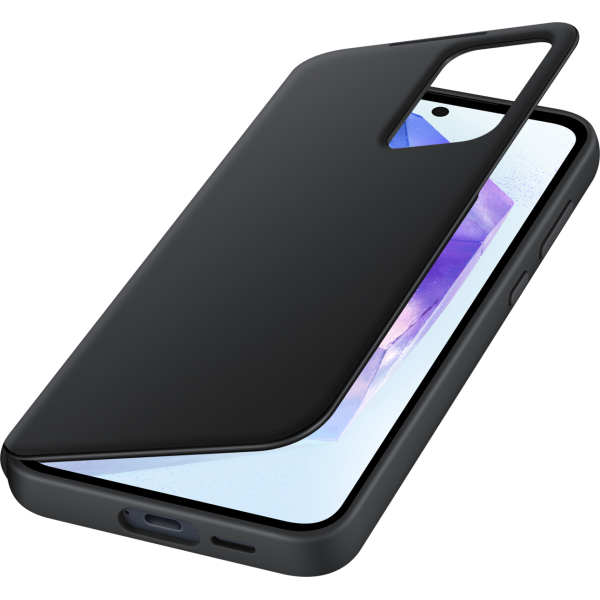 Samsung Ef-Za556Cbegww Samsung Smart Clear View Cover Galaxy A55 5G Black - Afbeelding 5
