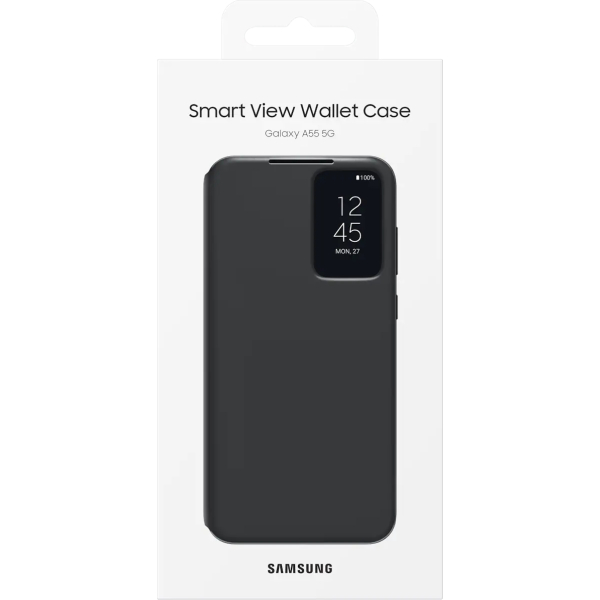 Samsung Ef-Za556Cbegww Samsung Smart Clear View Cover Galaxy A55 5G Black - Afbeelding 6