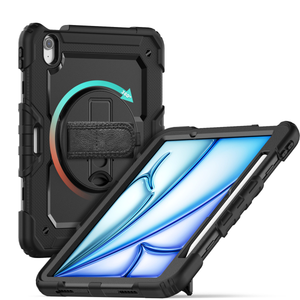 Xccess Survivor All-Round Case Apple Ipad Air 11 (2024/2025) Black (Screenless) - Afbeelding 2