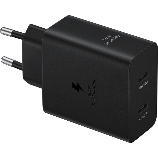 Samsung Ep-T5020Xbegeu Samsung Usb-C Pd Wall Charger 50W + Usb-C Cable Black - Afbeelding 2