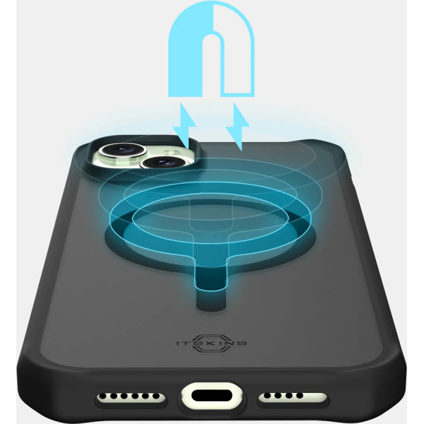 Itskins Level 2 Hybridmagfrost_R For Apple Iphone 14/15 Black - Afbeelding 3