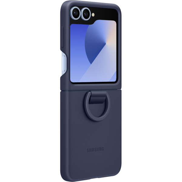 Samsung Ef-Pf741Tnegww Samsung Silicone Cover With Ring Galaxy Z Flip6 Navy - Afbeelding 3