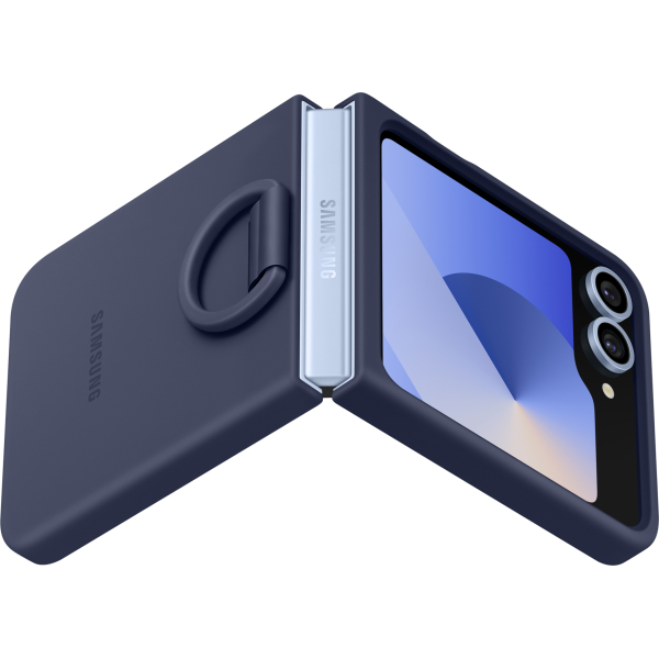 Samsung Ef-Pf741Tnegww Samsung Silicone Cover With Ring Galaxy Z Flip6 Navy - Afbeelding 6