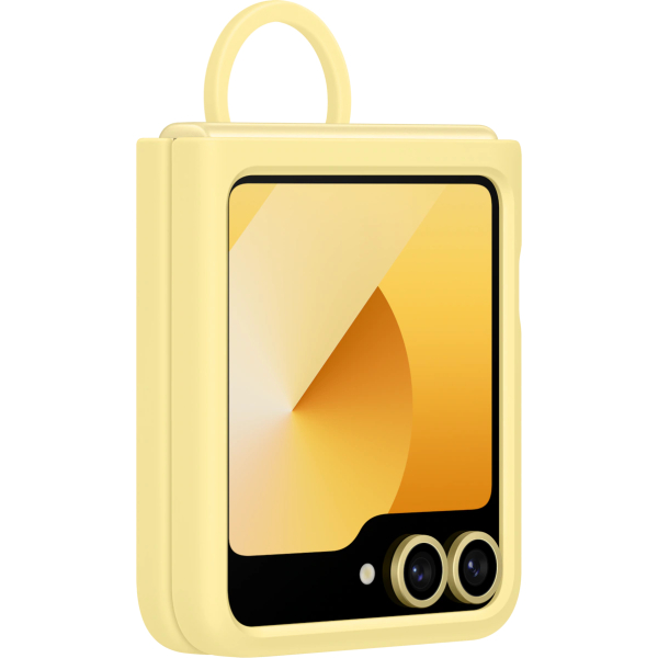 Samsung Ef-Pf741Tyegww Samsung Silicone Cover With Ring Galaxy Z Flip6 Yellow - Afbeelding 2
