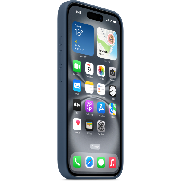 Apple Myya3Zm/A Apple Silicone Case With Magsafe Iphone 16 Plus Denim - Afbeelding 2