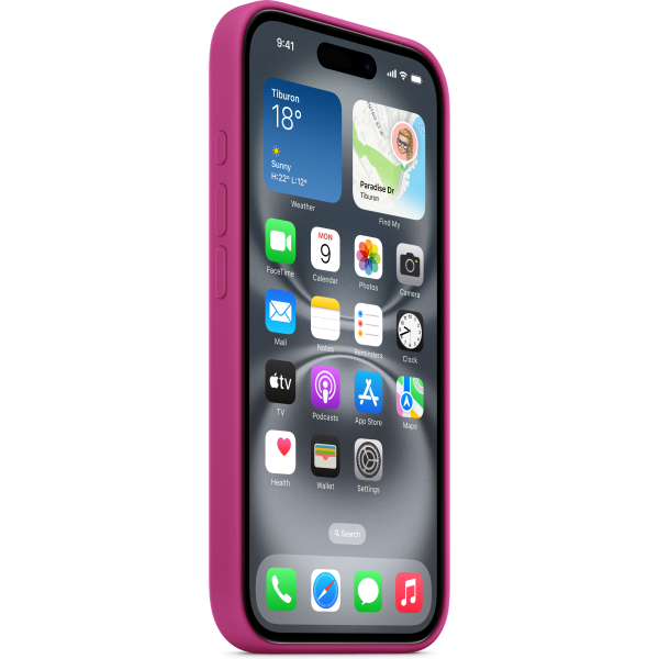 Apple Myy53Zm/A Apple Silicone Case With Magsafe Iphone 16 Fuchsia - Afbeelding 2