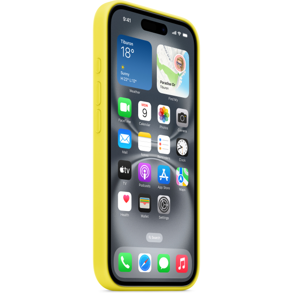 Apple Myy73Zm/A Apple Silicone Case With Magsafe Iphone 16 Starfruit - Afbeelding 2