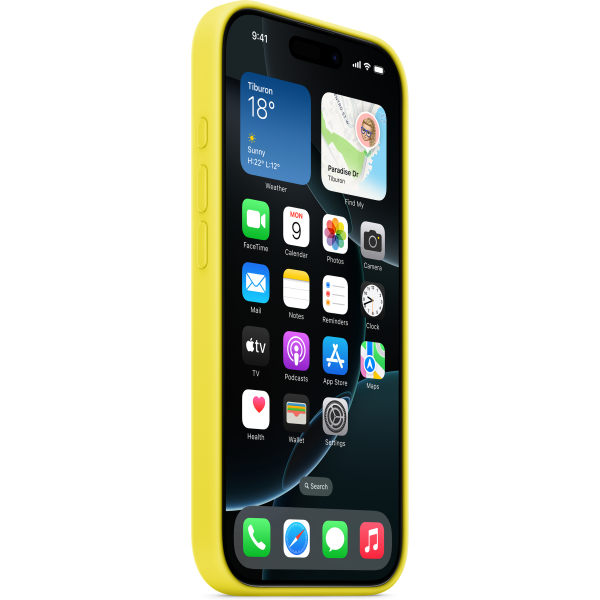 Apple Myyq3Zm/A Apple Silicone Case With Magsafe Iphone 16 Pro Starfruit - Afbeelding 2