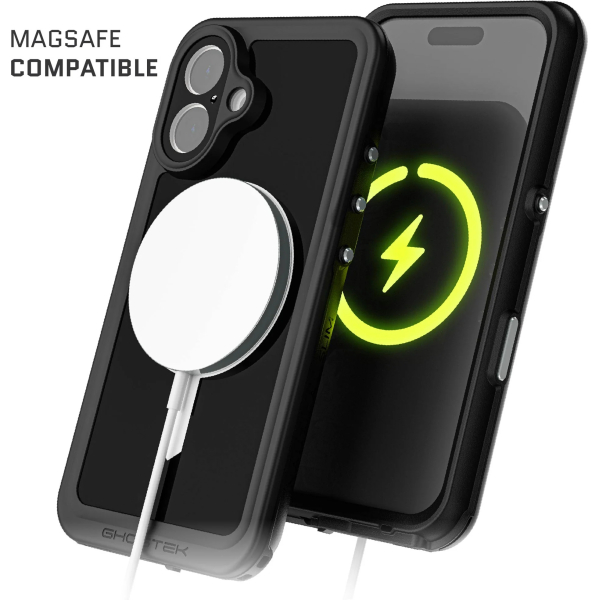 Ghostek Nautical Slim Waterproof Magsafe Case Apple Iphone 16 Black - Afbeelding 10