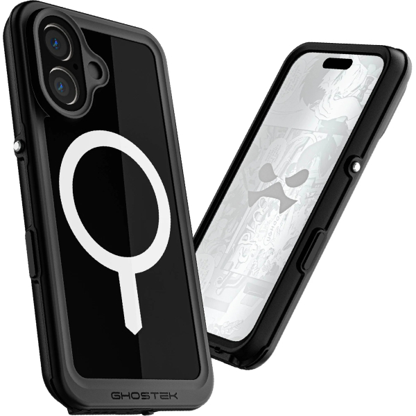 Ghostek Nautical Slim Waterproof Magsafe Case Apple Iphone 16 Black - Afbeelding 6
