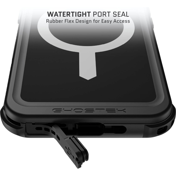 Ghostek Nautical Slim Waterproof Magsafe Case Apple Iphone 16 Black - Afbeelding 9
