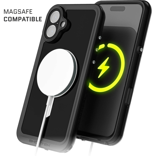 Ghostek Nautical Slim Waterproof Magsafe Case Apple Iphone 16 Plus Black - Afbeelding 10
