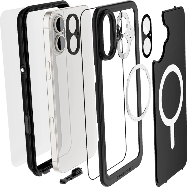 Ghostek Nautical Slim Waterproof Magsafe Case Apple Iphone 16 Plus Black - Afbeelding 8