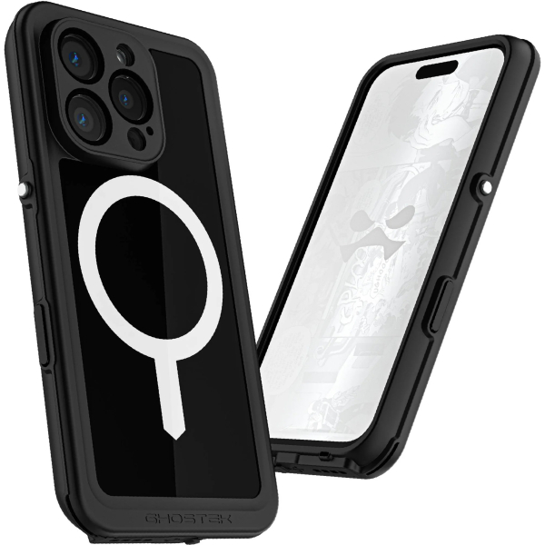 Ghostek Nautical Slim Waterproof Magsafe Case Apple Iphone 16 Pro Black - Afbeelding 6