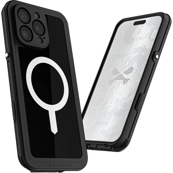 Ghostek Nautical Slim Waterproof Magsafe Case Apple Iphone 16 Pro Max Black - Afbeelding 6