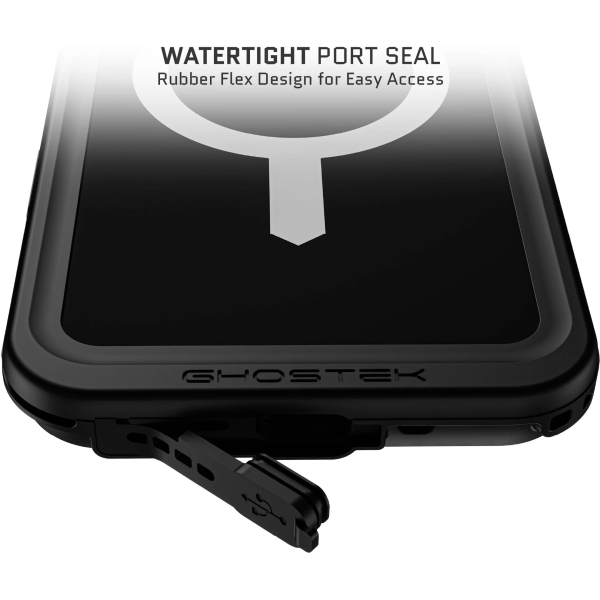 Ghostek Nautical Slim Waterproof Magsafe Case Apple Iphone 16 Pro Max Black - Afbeelding 9