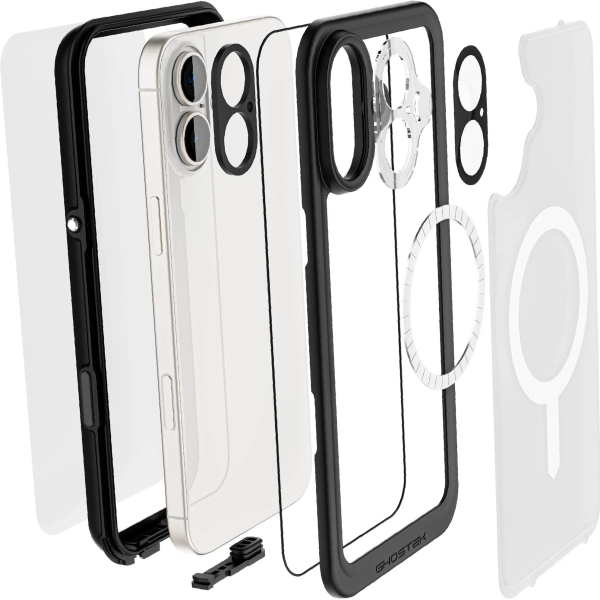 Ghostek Nautical Slim Waterproof Magsafe Case Apple Iphone 16 Plus Clear - Afbeelding 8