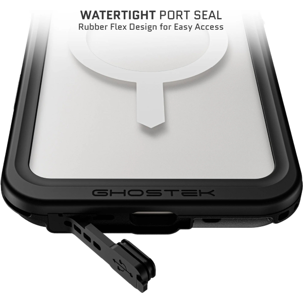 Ghostek Nautical Slim Waterproof Magsafe Case Apple Iphone 16 Plus Clear - Afbeelding 9