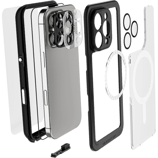 Ghostek Nautical Slim Waterproof Magsafe Case Apple Iphone 16 Pro Clear - Afbeelding 8