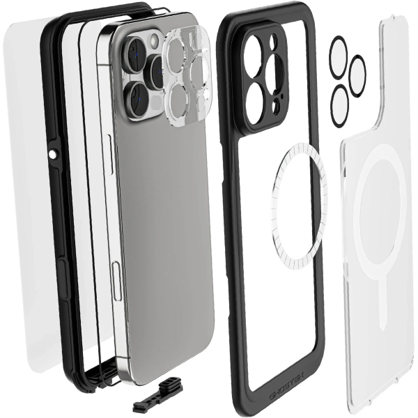 Ghostek Nautical Slim Waterproof Magsafe Case Apple Iphone 16 Pro Max Clear - Afbeelding 8