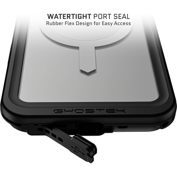 Ghostek Nautical Slim Waterproof Magsafe Case Apple Iphone 16 Pro Max Clear - Afbeelding 9