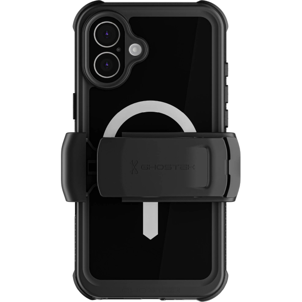 Ghostek Nautical Waterproof Magsafe Case + Belt Swivel Holster Apple Iphone 16 Plus Black - Afbeelding 2