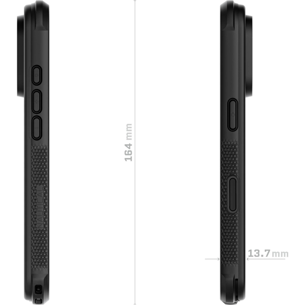 Ghostek Nautical Waterproof Magsafe Case + Belt Swivel Holster Apple Iphone 16 Pro Black - Afbeelding 5