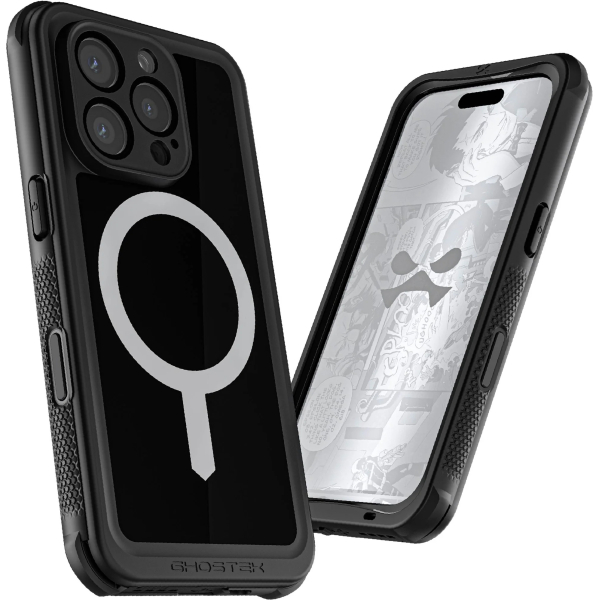 Ghostek Nautical Waterproof Magsafe Case + Belt Swivel Holster Apple Iphone 16 Pro Black - Afbeelding 7
