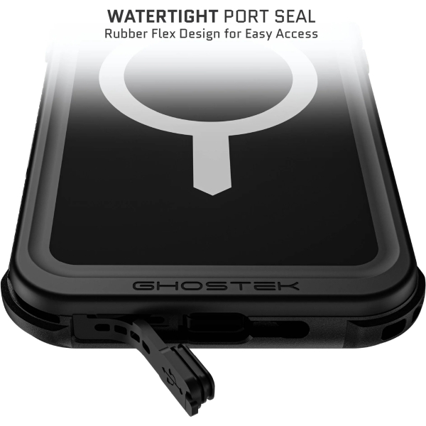 Ghostek Nautical Waterproof Magsafe Case + Belt Swivel Holster Apple Iphone 16 Pro Max Black - Afbeelding 10