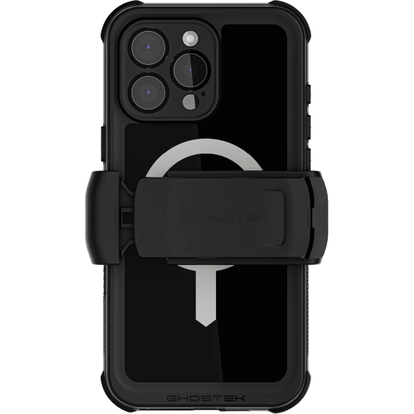 Ghostek Nautical Waterproof Magsafe Case + Belt Swivel Holster Apple Iphone 16 Pro Max Black - Afbeelding 2
