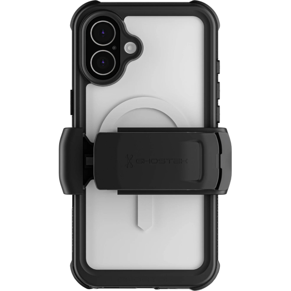 Ghostek Nautical Waterproof Magsafe Case + Belt Swivel Holster Apple Iphone 16 Plus Clear - Afbeelding 2