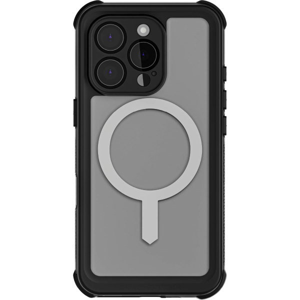 Ghostek Nautical Waterproof Magsafe Case + Belt Swivel Holster Apple Iphone 16 Pro Clear - Afbeelding 3