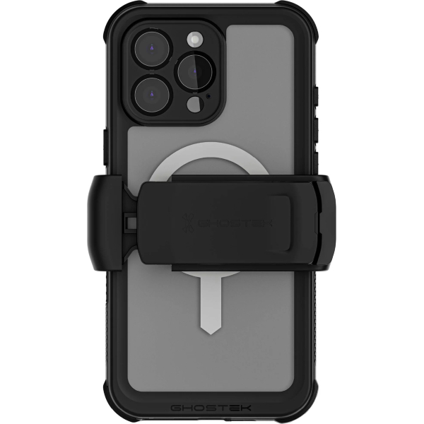 Ghostek Nautical Waterproof Magsafe Case + Belt Swivel Holster Apple Iphone 16 Pro Max Clear - Afbeelding 2