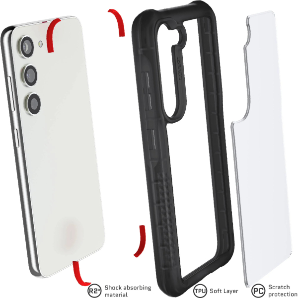 Ghostek Covert 6 Protective Case Samsung Galaxy S23 5G Smoke - Afbeelding 7