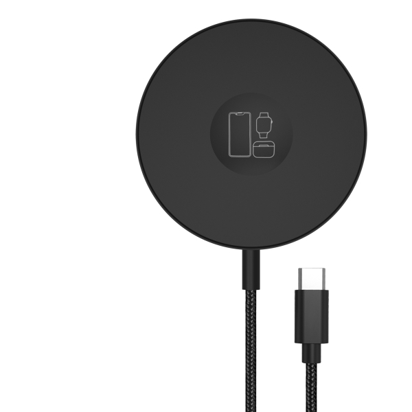 Mobilize 3In1 Magnetic Wireless Charger Magsafe Compatible 15W Black - Afbeelding 6