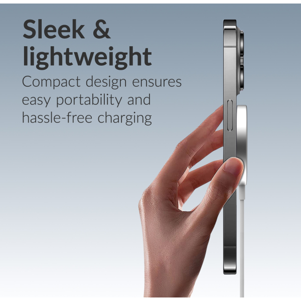 Mobilize 3In1 Magnetic Wireless Charger Magsafe Compatible 15W White - Afbeelding 4