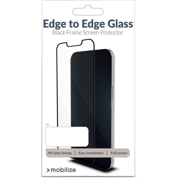 Mobilize Glass Screen Protector - Black Frame - Apple Iphone 13/13 Pro/14/16E - Afbeelding 4