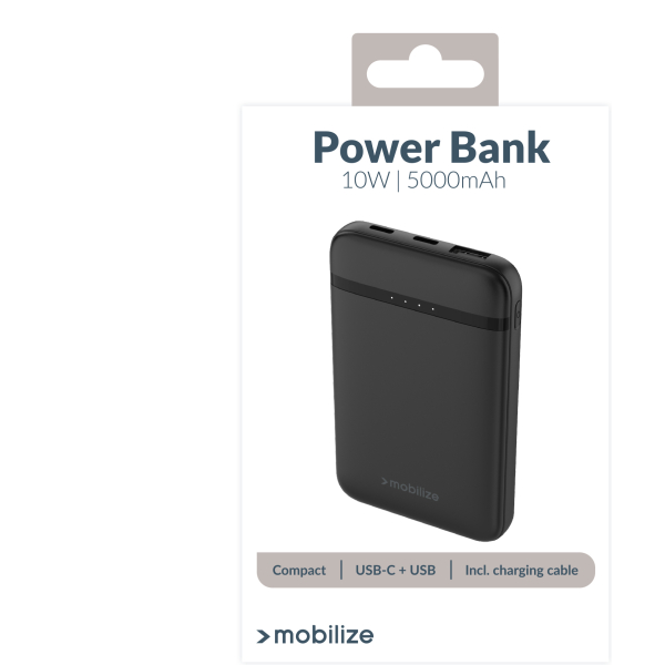 Mobilize Power Bank 5000Mah 10W Black - Afbeelding 10