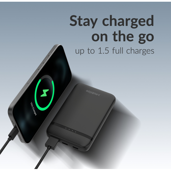 Mobilize Power Bank 5000Mah 10W Black - Afbeelding 3