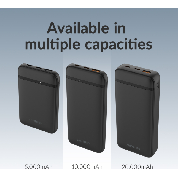 Mobilize Power Bank 10000Mah Pd 20W Black - Afbeelding 9