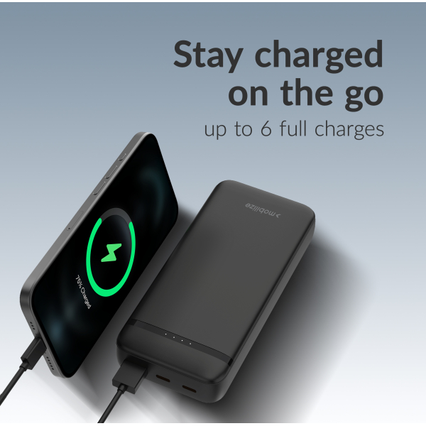 Mobilize Power Bank 20000Mah Pd 20W Black - Afbeelding 3