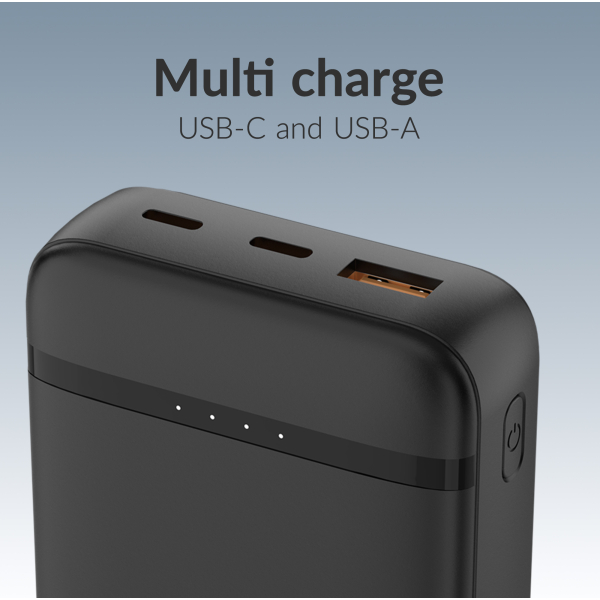 Mobilize Power Bank 20000Mah Pd 20W Black - Afbeelding 4