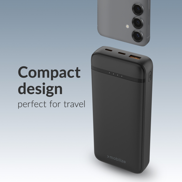Mobilize Power Bank 20000Mah Pd 20W Black - Afbeelding 6