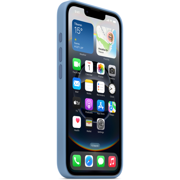 Apple Md3Q4Zm/A Apple Silicone Case Iphone 16E Winter Blue - Afbeelding 3