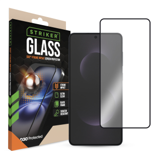 Striker D3O Xtreme Impact Glass Screen Protector - Black Frame - Samsung Galaxy S25 Edge 5G