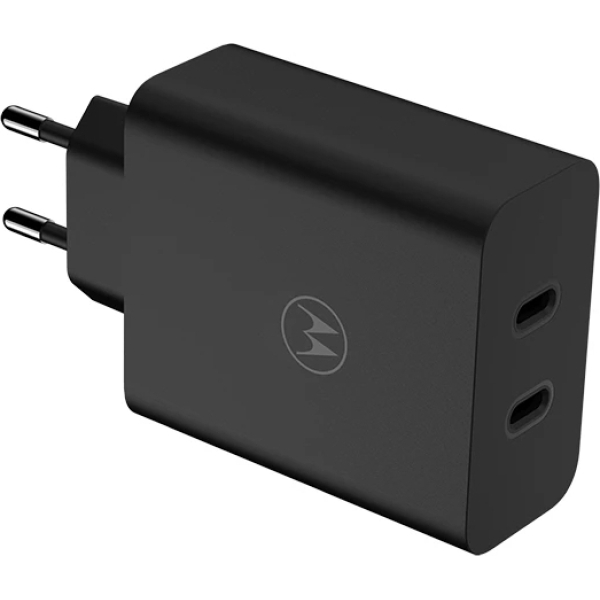 Motorola Turbopower Dual Usb-C Wall Charger Incl. Usb-C Cable 2M. 125W Black - Afbeelding 4