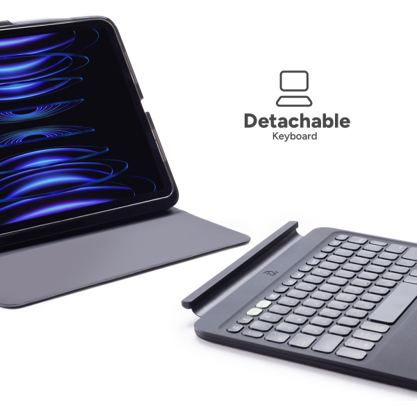 Zagg Pro Keys 2 Bluetooth Keyboard Case For Apple Ipad Air 10.9 (2020/2022)/Air 11 (2024/2025) Qwerty Black - Afbeelding 5
