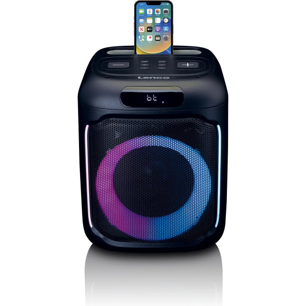Lenco Pa-101Bk Lenco Bluetooth Party Speaker + Remote + Microphone Black - Afbeelding 2